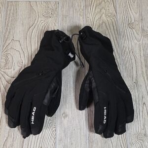 Head Black Waterproof Hybrid Snow Winter Gloves Adult Size Small